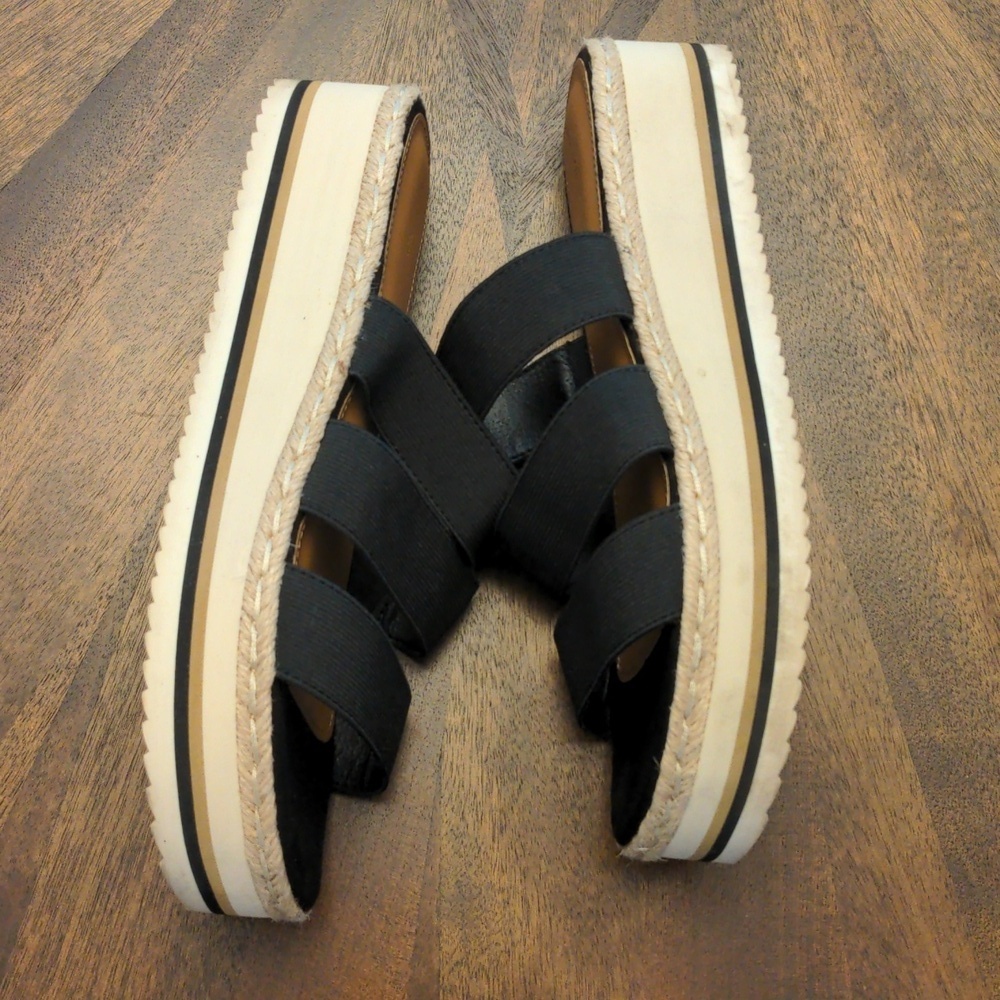 Target Universal Thread Florence Heels Black Triple Strap Sandals Size 9 - Picture 3 of 9